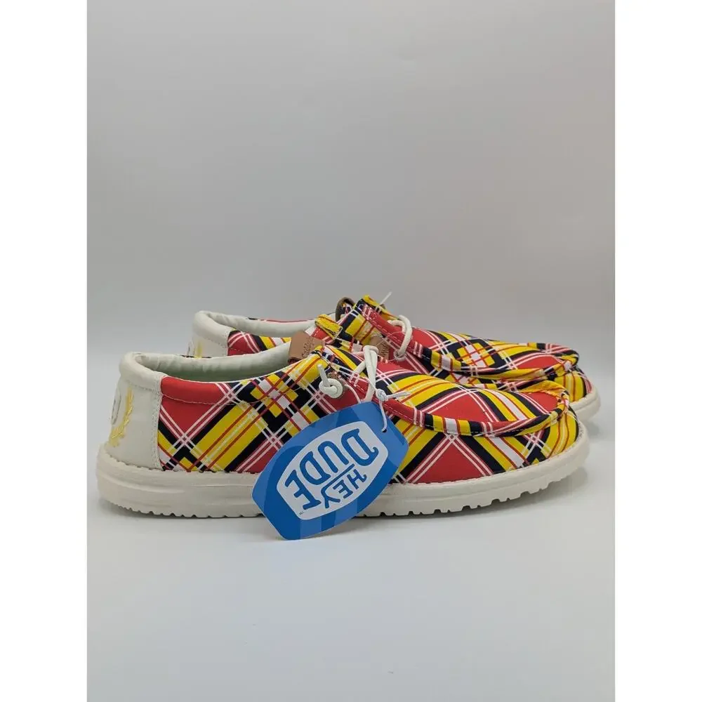 Hey Dude x CaddyShack Men's Size 8 Wally Plaid Slip-On Shoes Mr. Gopher New